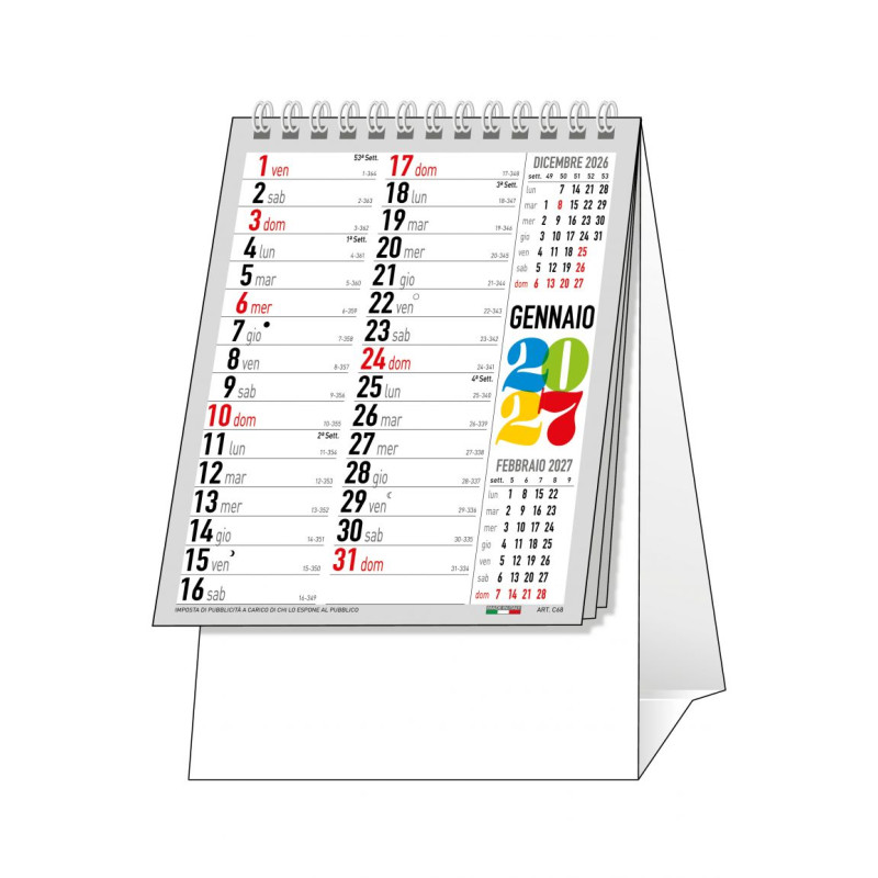 Calendario da Tavolo C6851