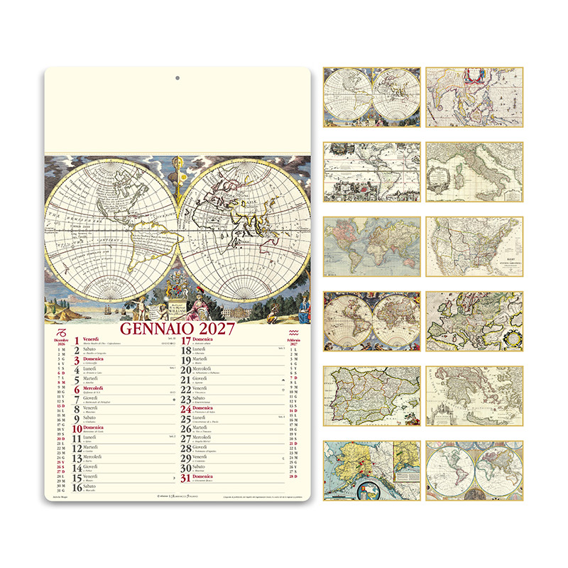 Calendario Antiche Mappe PA012