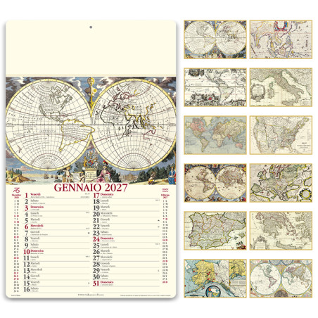 Calendario Antiche Mappe PA012