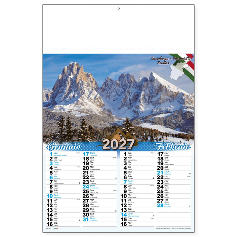 Calendario I Nostri Monti D3590