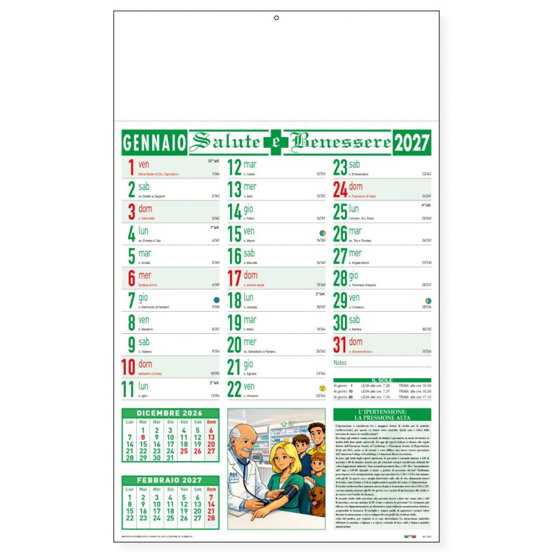 Calendario Farmacista D8190