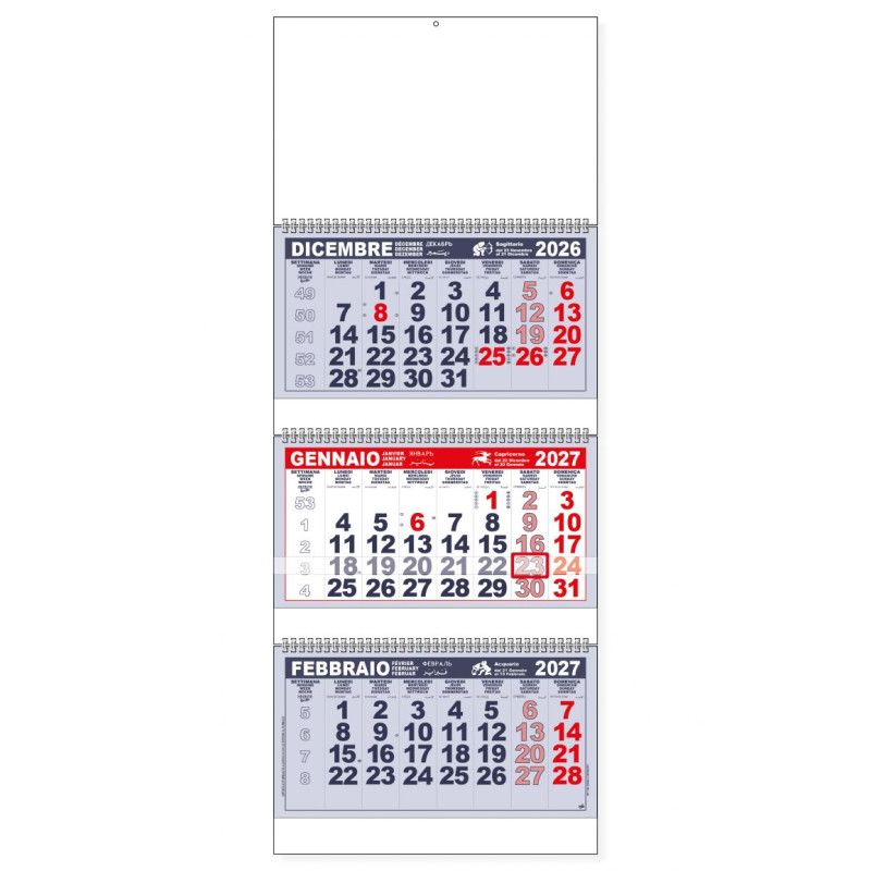 Calendario Trittico C3651